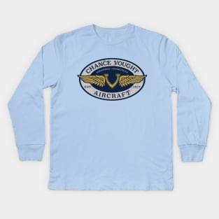 Vought Aircraft Logo Kids Long Sleeve T-Shirt